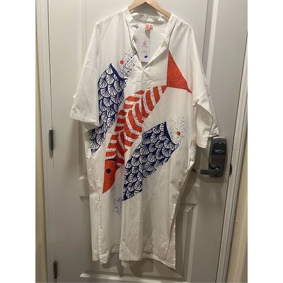 Cupcake International V-Neck, 3/4 Sleeve Dress Vacation/Beach size M NWT$109 - Picture 5 of 7